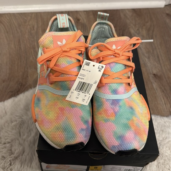adidas gazelle silver green womens Adidas AE 1 Low Tie Dye Basketball Sneakers – OVERTIME main image 1